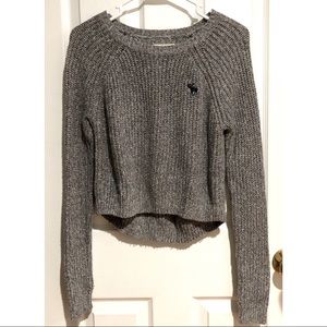 Long Sleeve Knit Crop Top